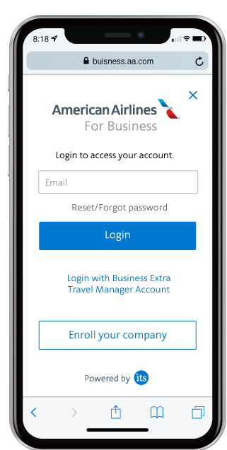 American Airlines Business Login Final