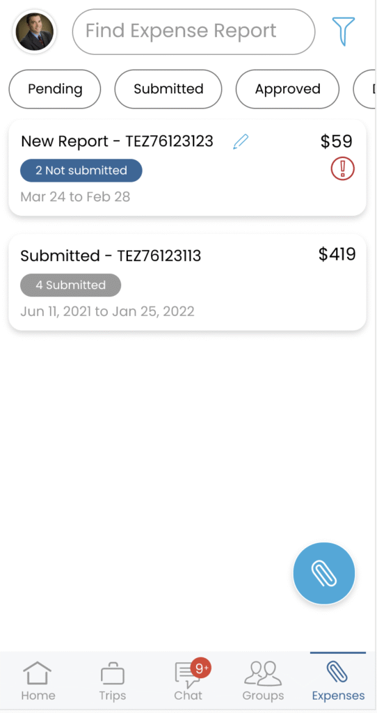 expense list