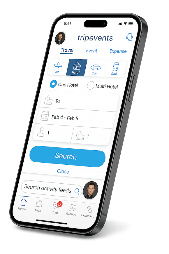 tripeasy mobile homepage
